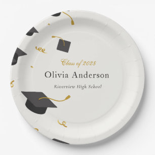 Personalized Graduation Party Paper Plate