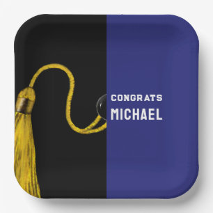 Personalized Graduation Party Paper Plates