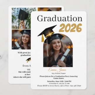 Personalized Graduation Party Photo Invitation