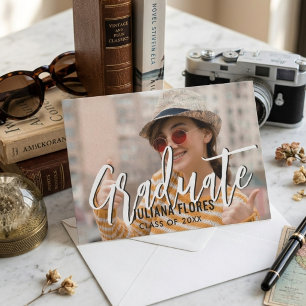 Personalized Graduation Party Photo Invitation Postcard
