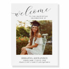 Personalized Graduation Party Photo Welcome Sign