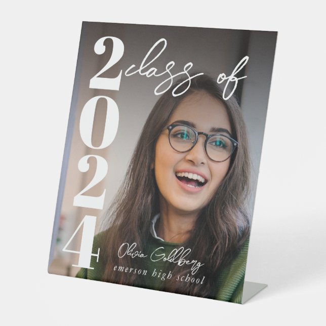 Personalized Graduation Pedestal Sign (Front)