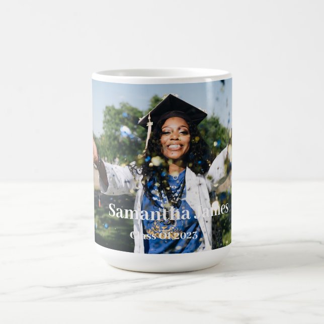 Personalized Graduation Photo and Name  Coffee Mug (Center)