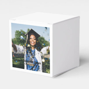 Personalized Graduation Photo and Name  Favor Box
