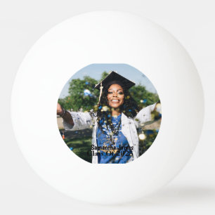 Personalized Graduation Photo and Name Ping Pong Ball