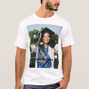 Personalized Graduation Photo and Name  T-Shirt