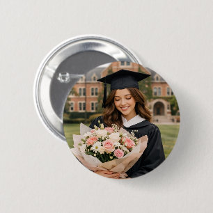 Personalized Graduation Photo Button