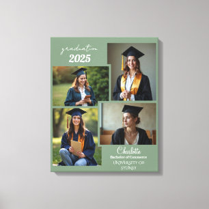 Personalized Graduation Photo Collage Canvas Print