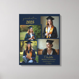 Personalized Graduation Photo Collage Canvas Print