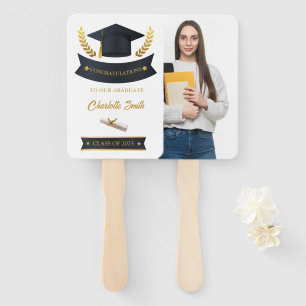 Personalized Graduation Photo  Hand Fan