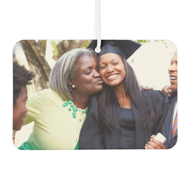 Personalized Graduation Photo Keepsake Memory Gift Air Freshener (Front)