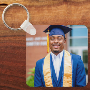 Personalized Graduation Photo Keepsake Memory Gift Keychain