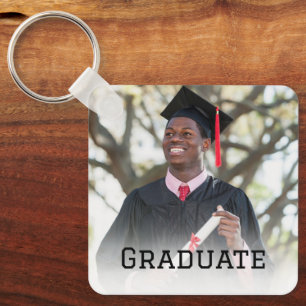 Personalized Graduation Photo Keepsake Memory Gift Keychain