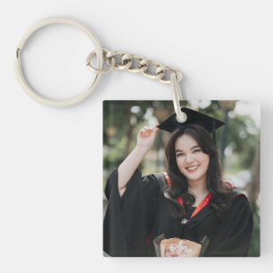 Personalized Graduation Photo Keepsake Memory Gift Keychain