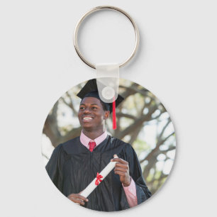 Personalized Graduation Photo Keepsake Memory Gift Keychain