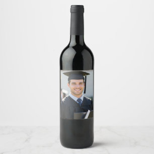 Personalized Graduation Photo Keepsake Memory Gift Wine Label