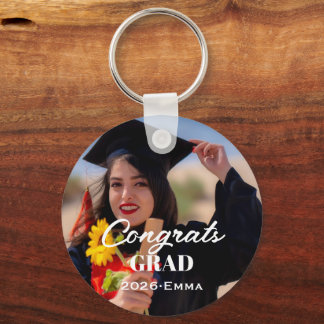 Personalized Graduation Photo Keychain