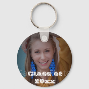 Personalized Graduation Photo Keychain