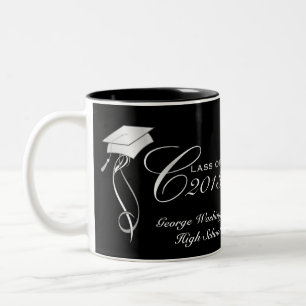 Personalized Graduation Photo Mugs - Silver