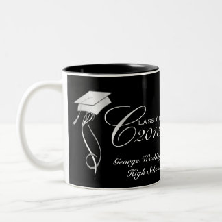 Personalized Graduation Photo Mugs - Silver