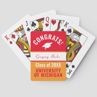 Personalized Graduation Playing Cards