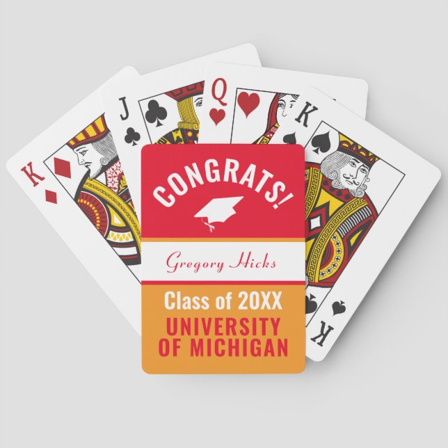 Personalized Graduation Playing Cards (Back)