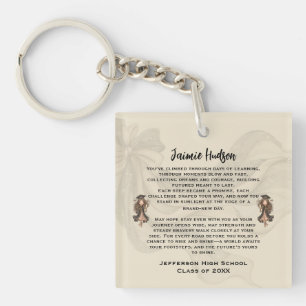 Personalized Graduation Poem Keychain