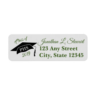 Personalized Graduation Return Address Labels