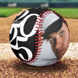Personalized Graduation Senior 2025 Photo Baseball<br><div class="desc">Personalized graduation baseball featuring a stylish black background that can be changed to any colour, the year '2025' in a bold serif font, the grads name, and the school or college they attended. This unique gift will have them feeling extra special on their graduation day. You can even customize the...</div>