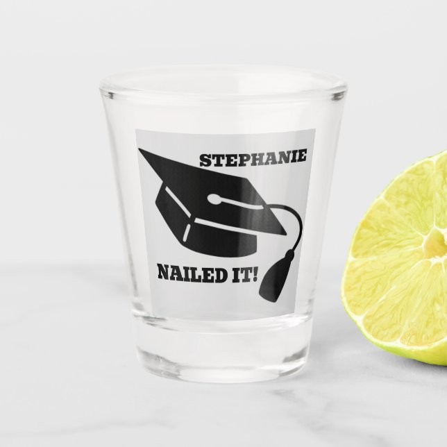 Personalized Graduation Shot Glass (Front)