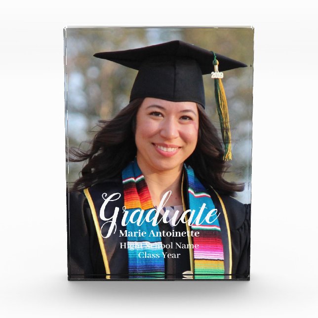 Personalized Graduation Simple Photo (Front)