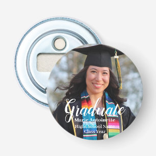 Personalized Graduation Simple Photo Bottle Opener