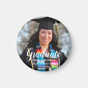Personalized Graduation Simple Photo Magnet
