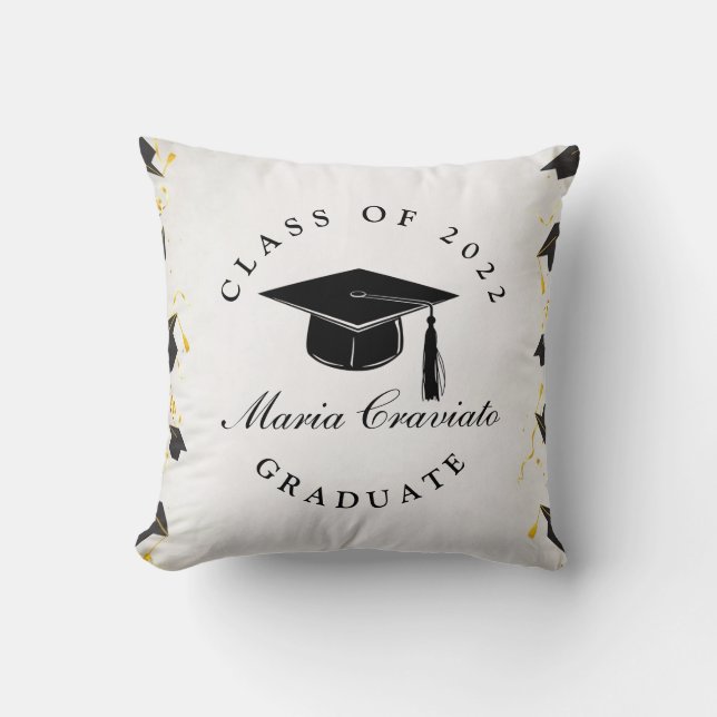Personalized Graduation Throw Pillow  (Front)