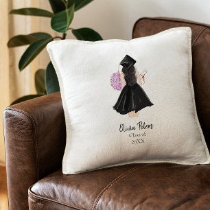 personalized, graduation throw pillow