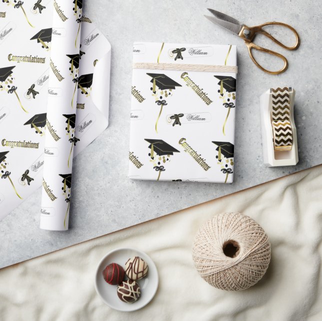 Personalized Graduation Wrapping Paper (Crafts)
