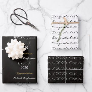 Personalized Graduation Wrapping Paper Sheet