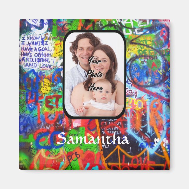 Personalized graffiti magnet (Front)