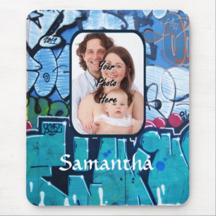 Personalized graffiti mouse pad