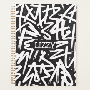 Personalized Graffiti Name Pattern — Custom Urban Planner