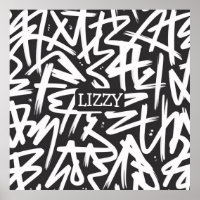 Personalized Graffiti Name Pattern — Custom Urban