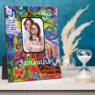 Personalized graffiti plaque