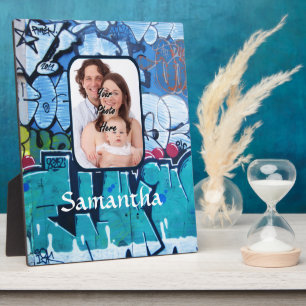 Personalized graffiti plaque