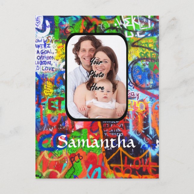 Personalized graffiti postcard (Front)