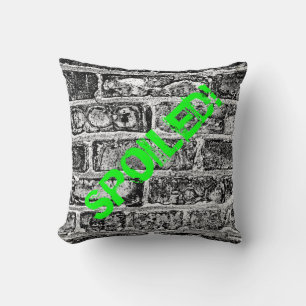 Personalized Graffiti Throw Pillow