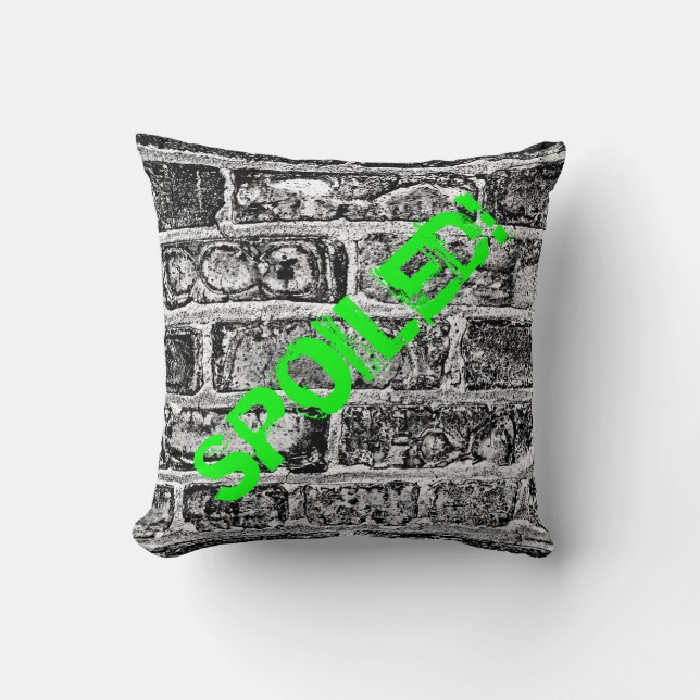 Personalized Graffiti Throw Pillow (Front)