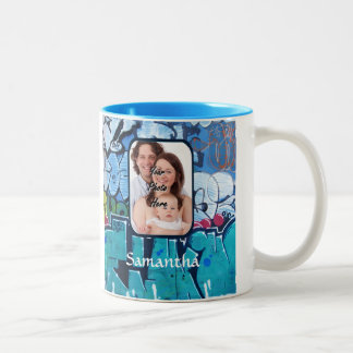 Personalized graffiti Two-Tone coffee mug