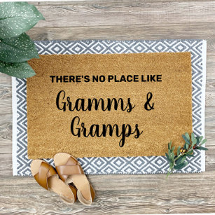 Personalized Gramms & Gramps Grandparents Welcome Doormat