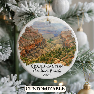 Personalized Grand Canyon National Park, Arizona Ceramic Ornament