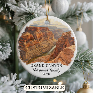Personalized Grand Canyon National Park, Arizona Ceramic Ornament